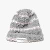 New Hat for Women Korean Style Stripes Showing Face Small Fluffy Warm Wool Hat Big Head Around Ear Protection Pile Hat Men's Trendy