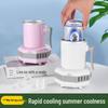 Portable Mini Beverage Cooler for Office, Dorm, or Home