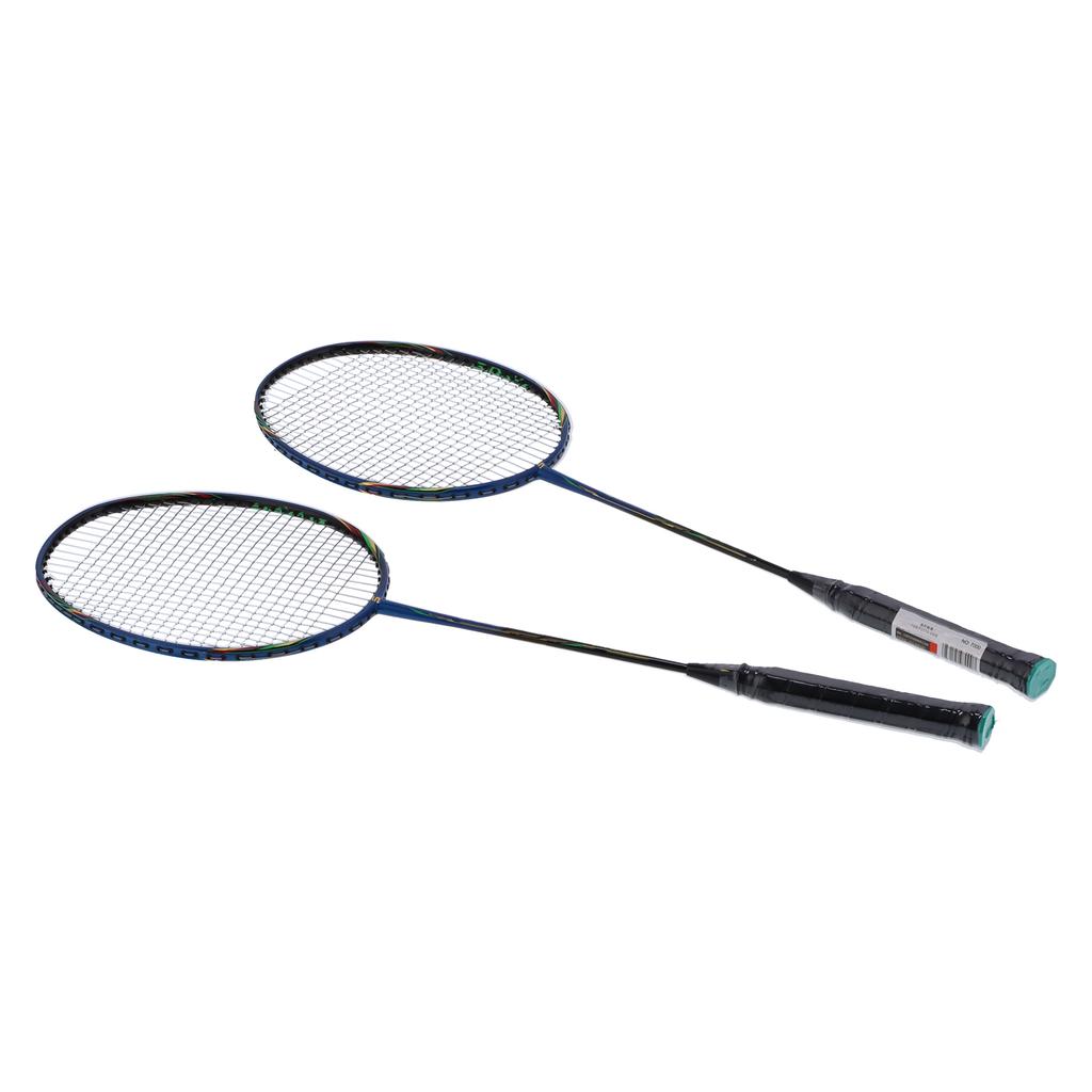 2 Player Badminton Racquets Set Lightweight Carbon Composite Double Rackets for Adults