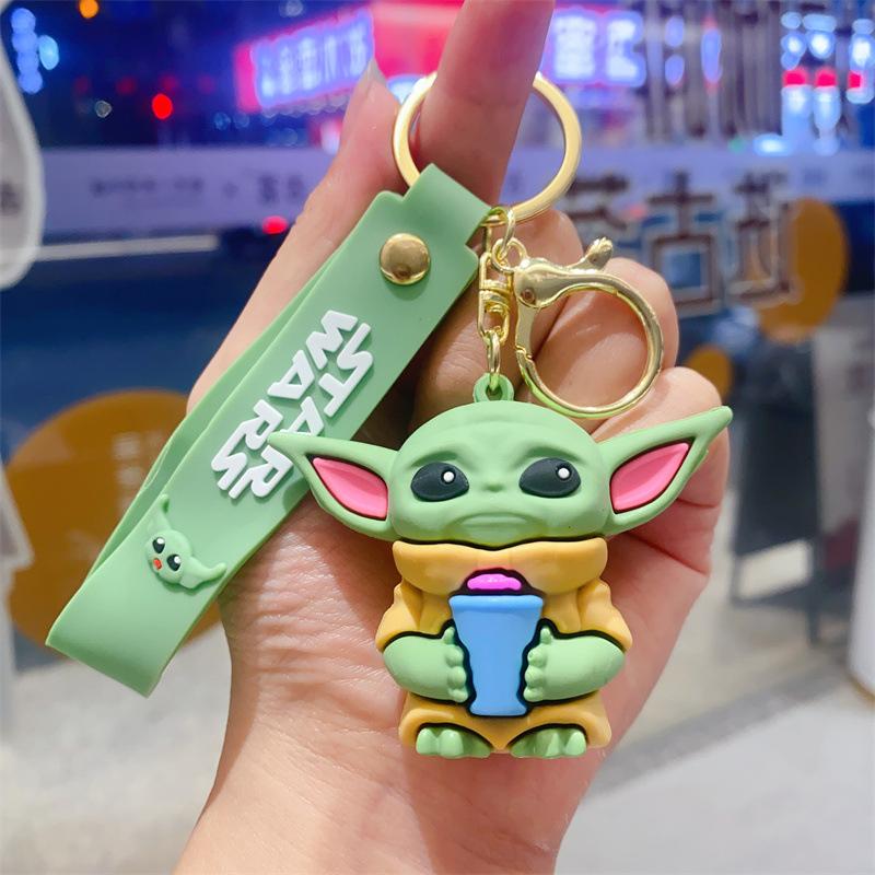 Keychain Baby Mandalorian Cute Epoxy Bag Pendant Accessories Small Gifts