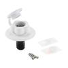 RV City Water Fill Inlet and Check Valve,Threaded Tube Flange Length 3" To 1/2",Water Hose Connector for Camper Motorhome Marine