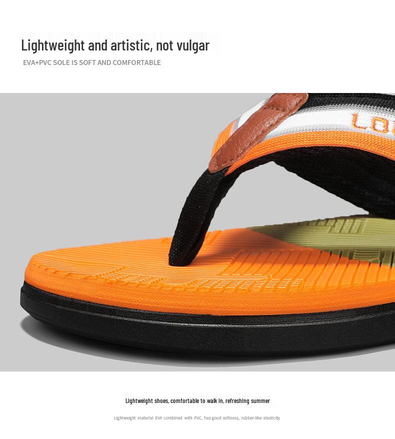 Men's Non-Slip Odor-Resistant Vietnamese Flip-Flops for Outdoor Beach, Large Size 45