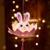 Handmade Mid-Autumn Festival Lantern DIY Glowing Light-Up Bunny Lantern  Hanfu Accessories