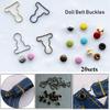 Brinquedos Acessório de Costura DIY Fivela de Metal Fivelas para Bonecas Acessórios para Calças Bolsas Botões de Cinto para Bonecas