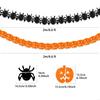 Halloween Themed Paper Chain Garlands Pumpkins/Spiders Shaped Party Decoration