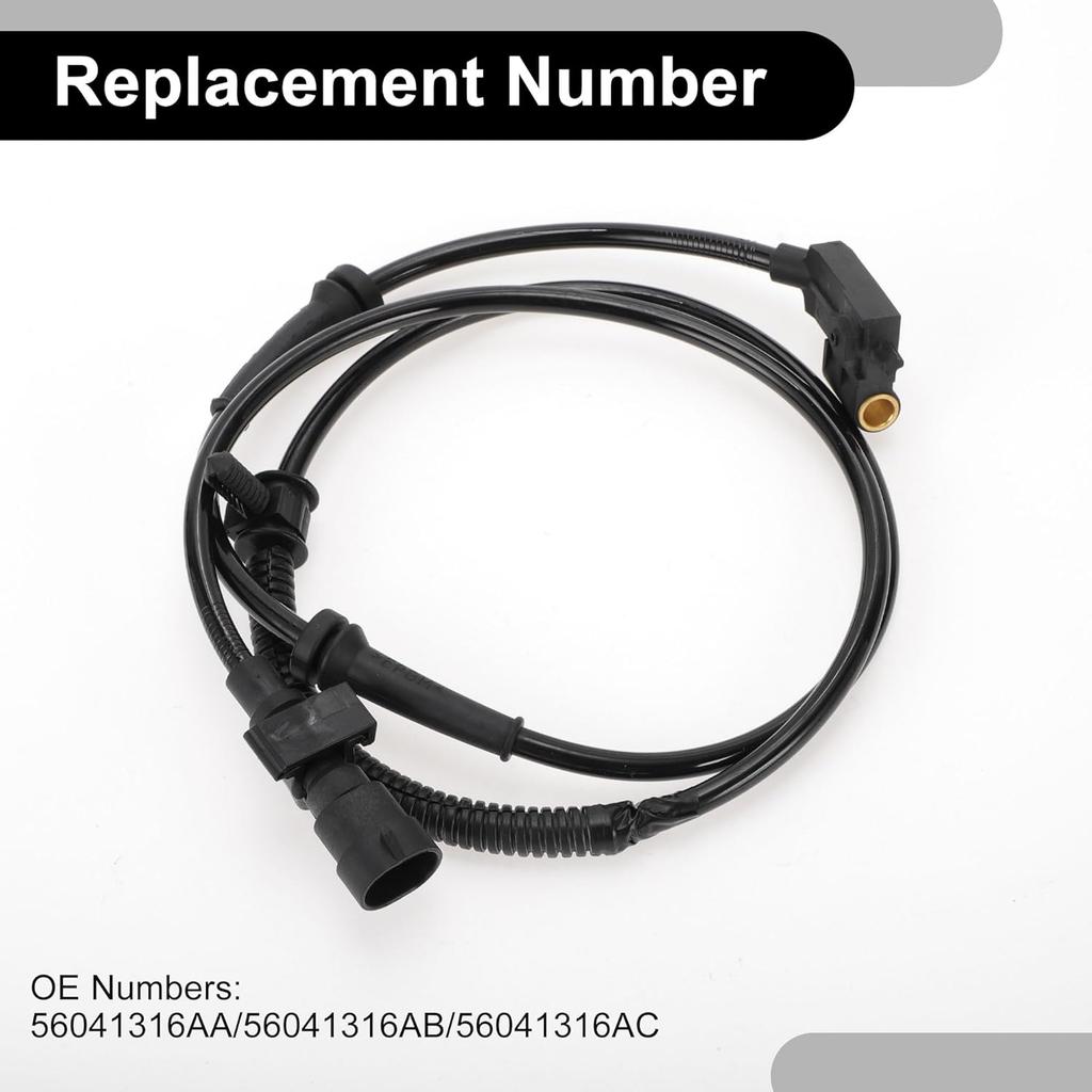 ABS Wheel Speed Senor No.56041316AA/56041316AB/56041316AC Front Right ABS Sensor Anti-lock Braking System Sensor for Jeep Grand Cherokee 1999-2004