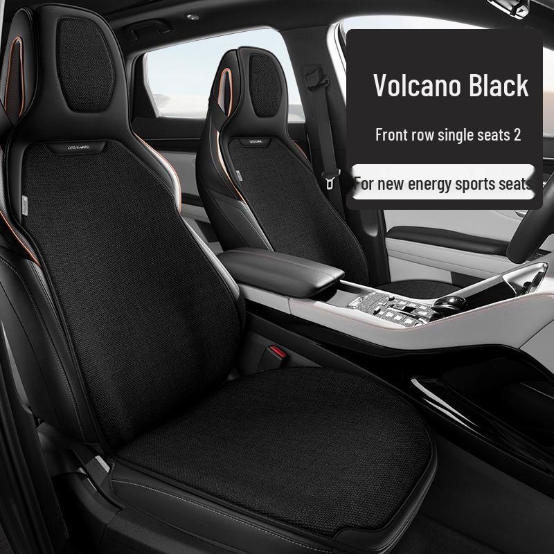 Universal Linen Car Seat Cushion - Breathable, High-End, Half-Wrap Design for All Seasons