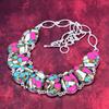 Cotton Candy Turquoise 925 Solid Sterling Silver Necklace Adjustable, Chain Necklace Handmade Gemstone, Gifts For Love Antique Jewelry