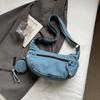 Denim Bag Women's Large Capacity Shoulder Bag Lightweight Crossbody Bag