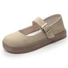 Retro Mary Jane Shoes Bag Head Sandals Fashion Wear Large Size Women'S Shoes Flat Bottom Breathable Single Shoes