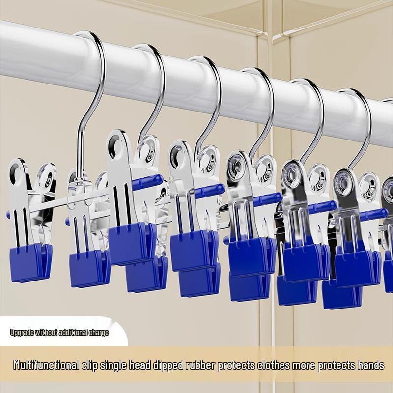 Non-Slip Mini Pants Clips for Baby Skirts - Stainless Steel, Multi-Functional, Non-Marking Design for Hanger Use