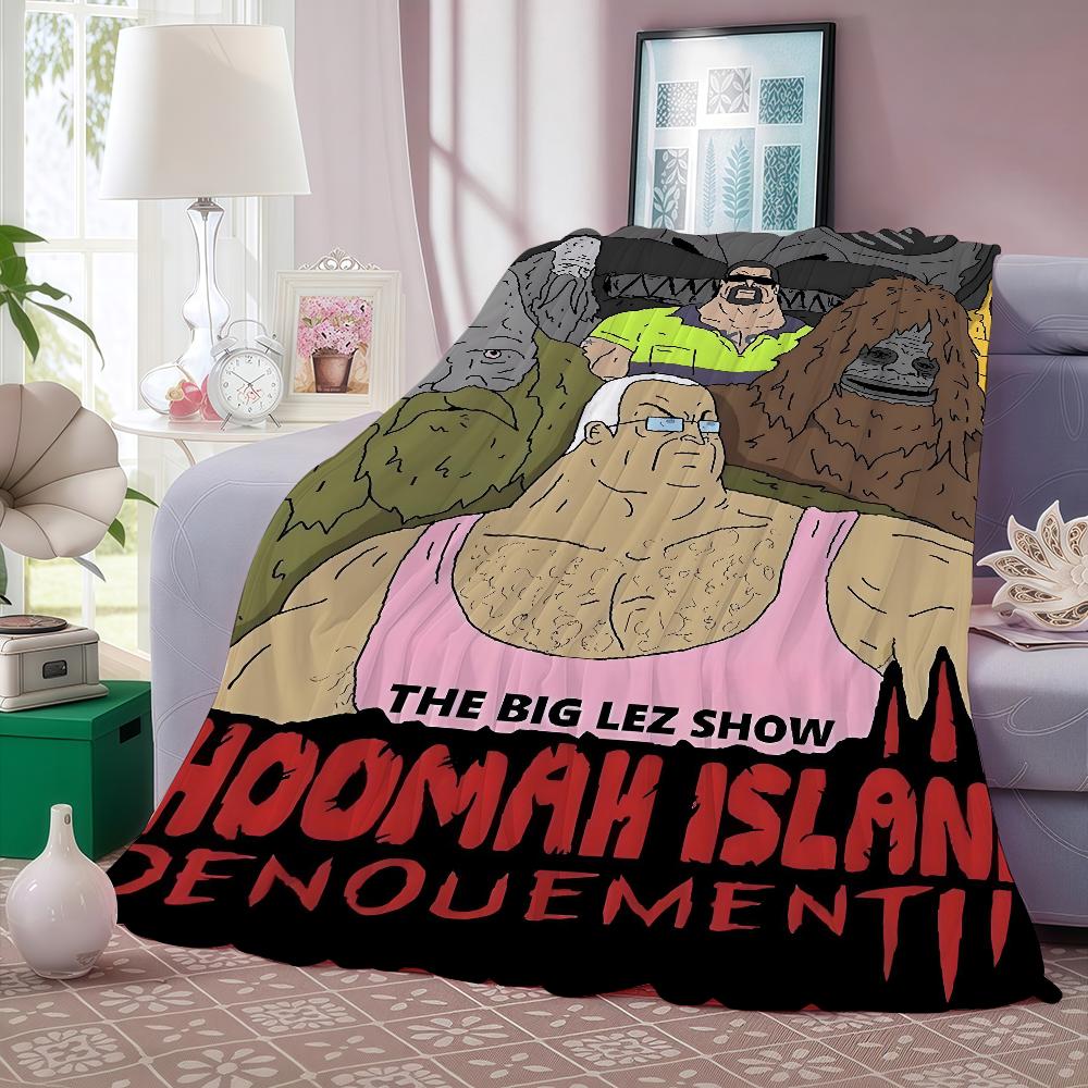 

Funny The TV The Big L-Lez Cartoon Blanket Warm And Soft Suitable For Bedroom Living Room Sofa Bed Office Travel Camping 30x40in