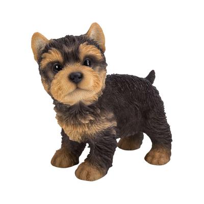 Ubia Stojący Lewy Yorkshire Terrier 13 x 7 x Figurka Lalka Ozdoba Zwierzę Ogród Dekoracja Pies H16599 12.5cm