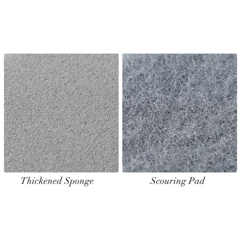 HOMZY 20 יחידות ספוגי ניקוי דו-צדדיים לניקוי ותחזוקת סירים ומחבתות ספוגי שטיפה ערכת פדים לשפשוף ביתיים כלי מברשת