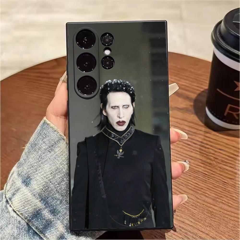 M-Marilyn Death Rock Mr-M-MansonS Phone Case For Samsung S25,S24,S21,S22,S23,S20,Ultra,S26,Plus,Fe,Note,5G Black Cover