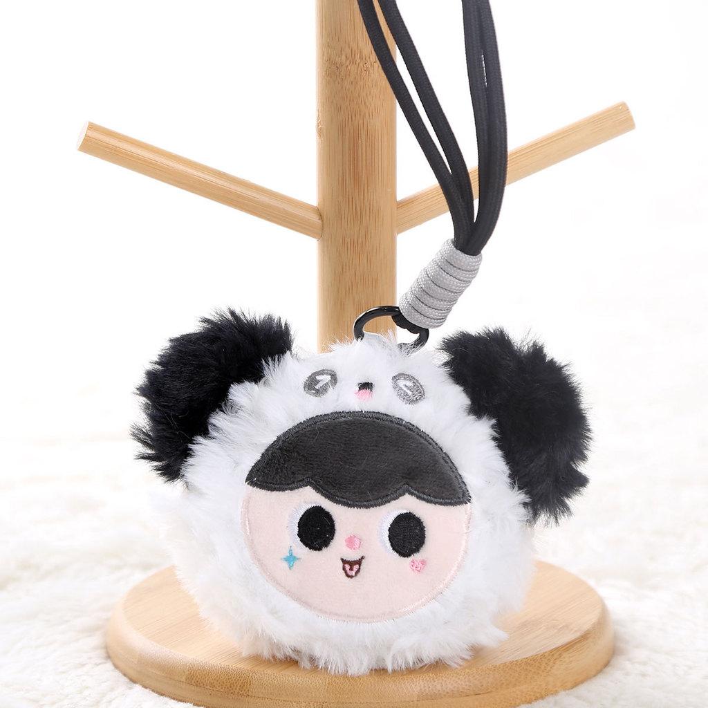 Baby Three Plush Keychain With Elephant Bear Rabbit Animal Design For Girls Gift And Collectors