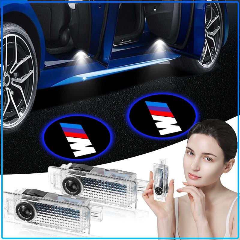 For Bmw X3 X5 X6 X1 X4 F20 F30 G20 F31 F34 F10 G30 F11 F25 I3 M3 M4 1 3 5 Series E46 E39 2Pcs LED Car Door Emblem Light Welcome Lamp Laser Projector