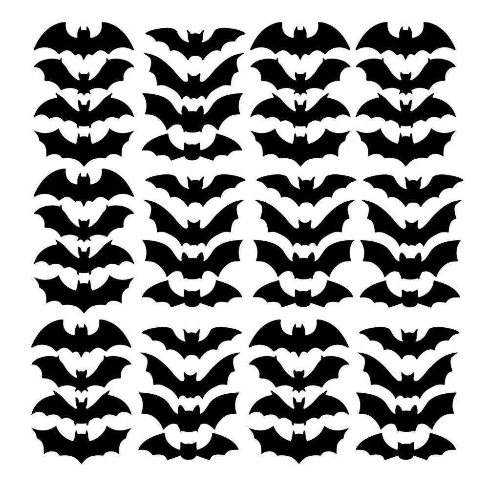 Kratzfeste Fledermaus-Aufkleber Fledermaus-Aufkleber Halloween LED Fledermaus Wandaufkleber Set 3D Dekorative Fensteraufkleber Hängend Leuchtend für Schlafzimmer