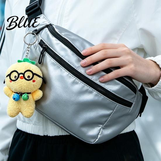 Plush Keychain Cute Glasses Pig Keychain Soft Stuffed Animal Pendant with Bell Key Ring Charm Cartoon Bag for Backpack Mini Doll Gift Kids Hanging