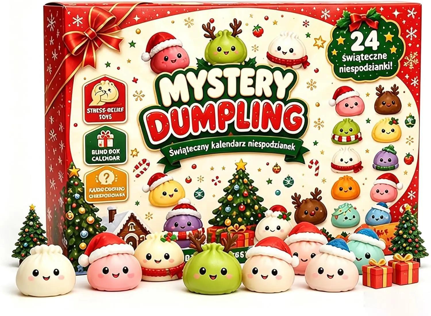 2026 Kerst Squishy Adventskalender 24 Dagen Aftellen Verrassingsdoosje Knoedel Squishies Langzame Terugslag Knijp Sensorisch Cadeau Decor L