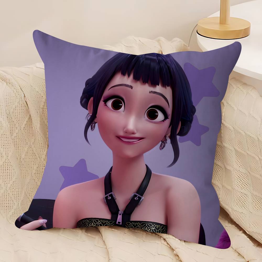 

K-pop Охотники на демонов Наволочка Чехол для подушки для дивана Украшение для дома и комнаты Детский подарок 12x12Inch