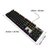 Thin Wireds Mechanical Keyboards RGBs LED Backlighting and ABS Keycaps Blue Switches for Gaming