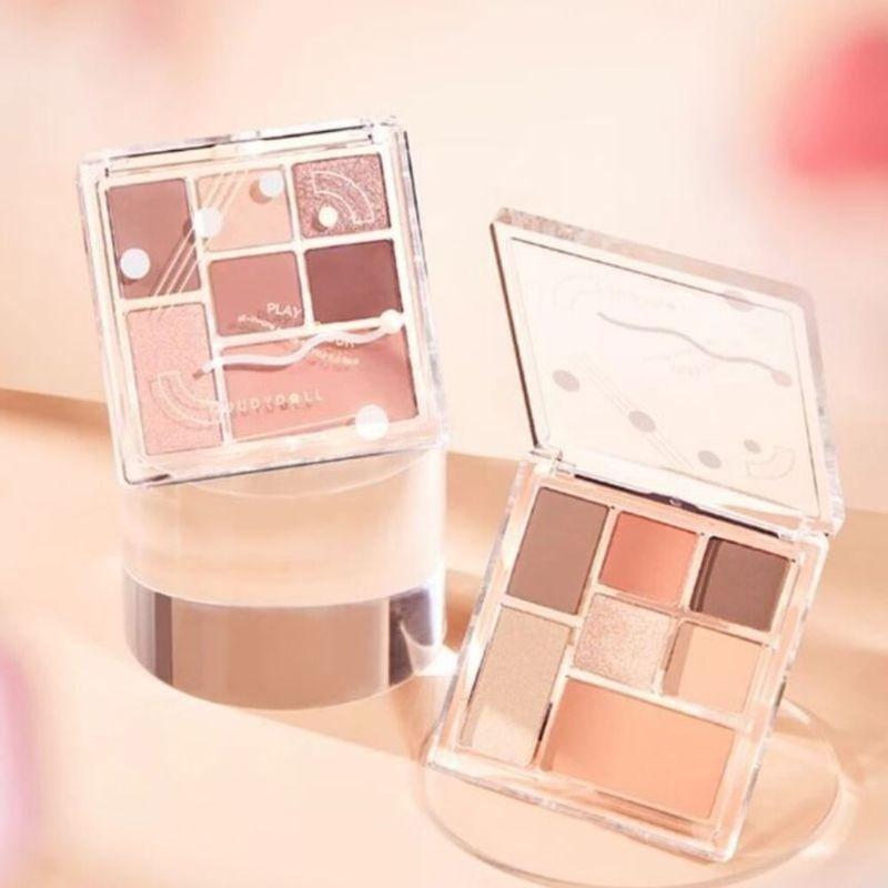 Judydoll - 7 Colors Palette - Pink Taro Grey Brown