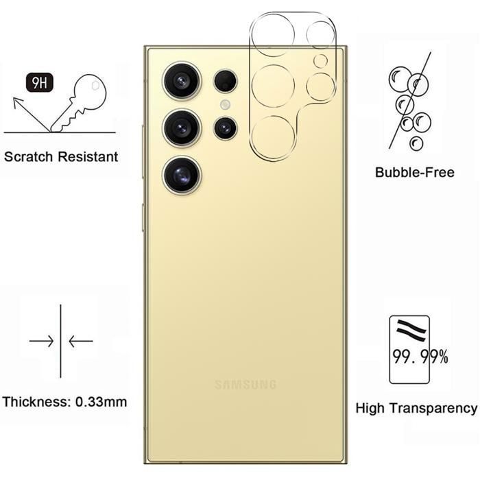 Ochrona Aparatu - Phonillico® - Samsung Galaxy S24 ULTRA - Szkło Hartowane - Zestaw 2 szt. - Odporna na zarysowania