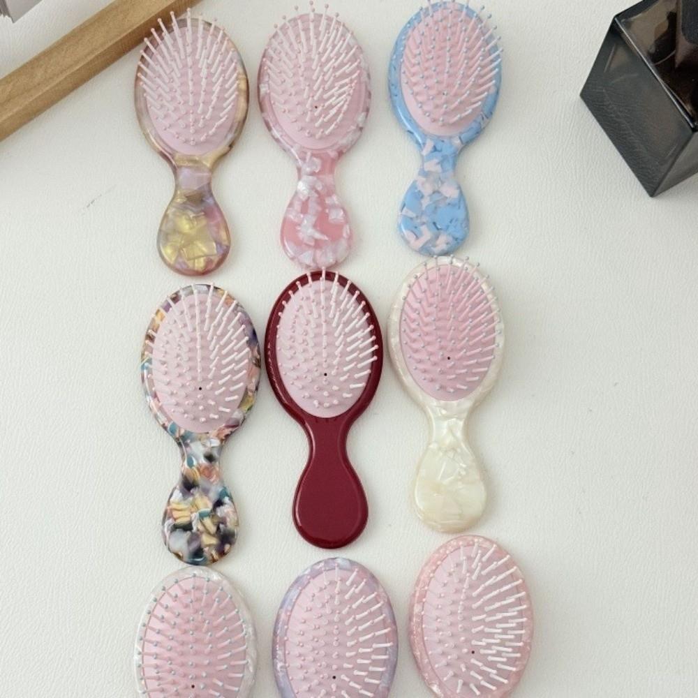 Scalp Massage Airbag Comb Rhinestones Hair Styling Tool Sweet Acetate Air Cushion Comb Hair Care