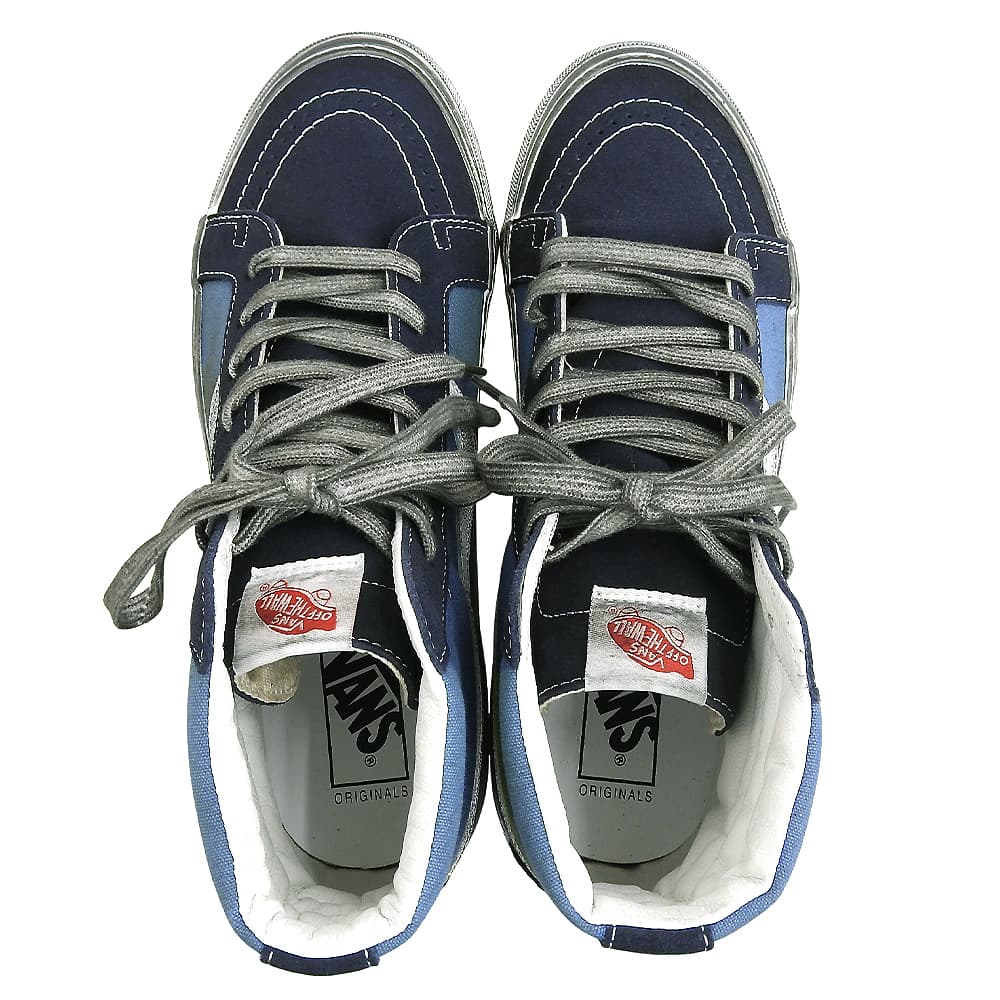VANS Stressed Sk-8-Hi High-Top Sneakers, Men's, Blue and Navy, Size 11.2, 507452 shoes 10.5(US) Blue / navyUsed