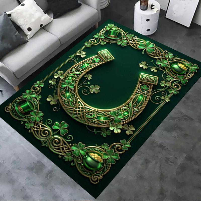 

2025 New St.Patrick s Day Carpet Rug for Living Room Bedroom Home Sofa Decoration,Kids play Non-slip Floor Mat78 40x60cm( 15x23in )