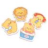 4 Pieces Cartoon Design Stick Note Selves Stick Write Pad for School Office Journaling Multipurpose Paper Notepads Set