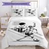 Football Messi Duvet Cover Set Design for Playroom Machine Washable Christmas Gift