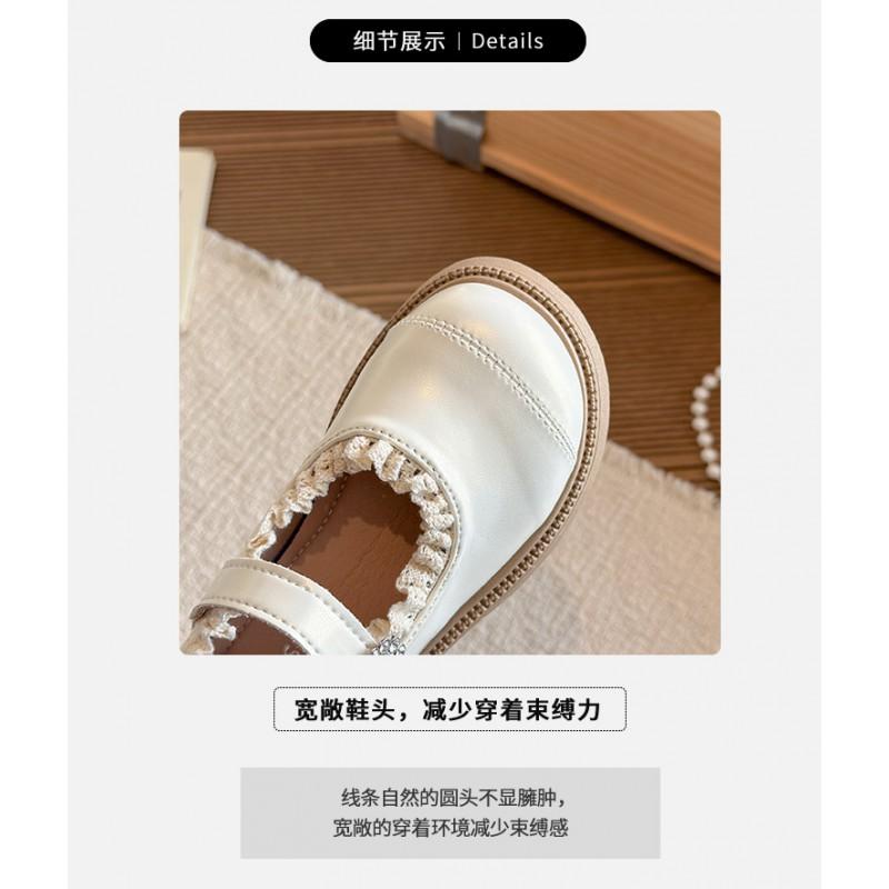 Girls Black Mary Jane Shoes Formal Occasions Soft Sole Comfortable Princess Style School Dress