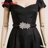 Stylish Metal Snapon Waist Chain Belt For Dresses And Jackets With Floral Design