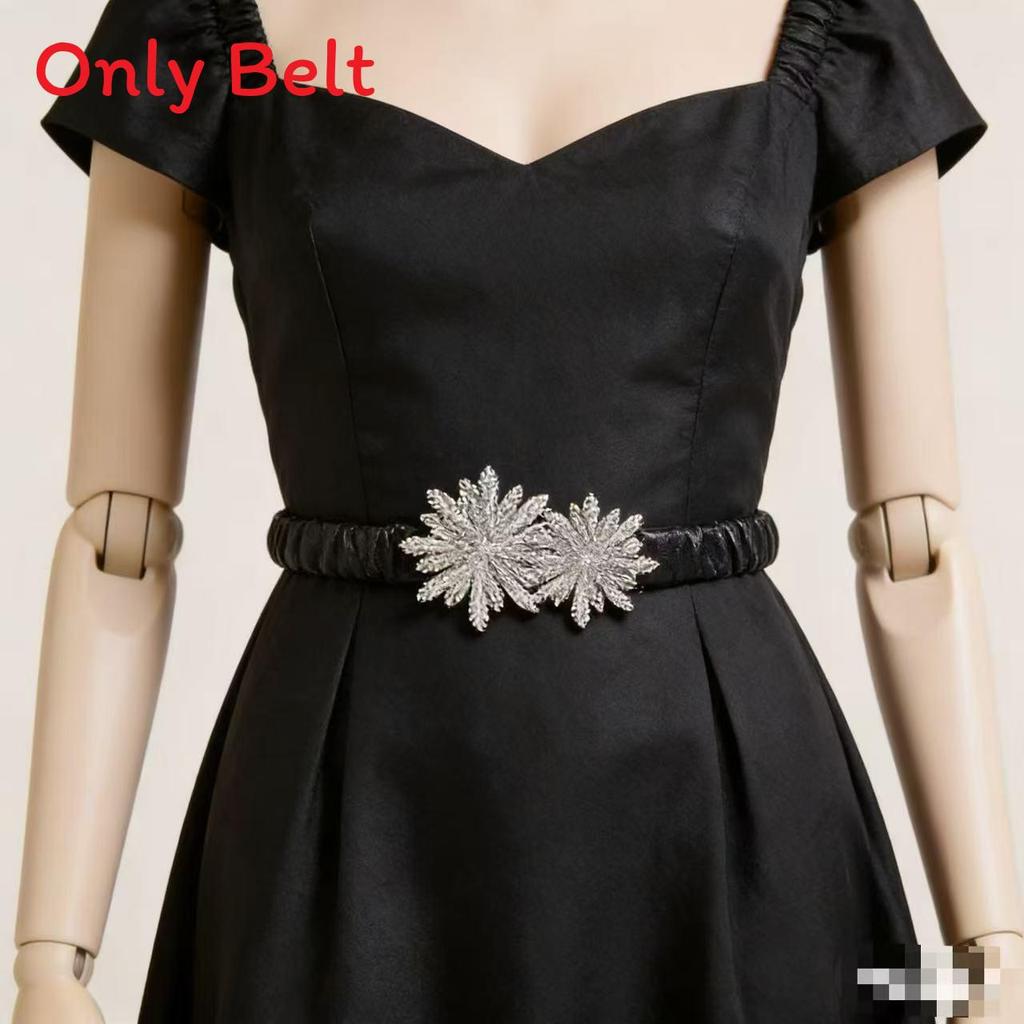 Stylish Metal Snapon Waist Chain Belt For Dresses And Jackets With Floral Design