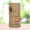 Summer Breathable Hamster Tunnel Grass Squirrels Chinchilla Pet Nest House Accessory