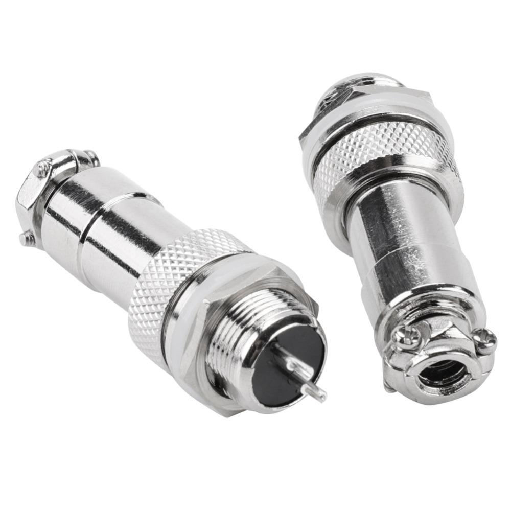 5Set GX12 Aviation Plug Socket 2Pin 2-Pin Plug Socket Connector  Industrial Applications