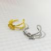 Korean Style Double Knot Open Ring - Trendy and Simple Design