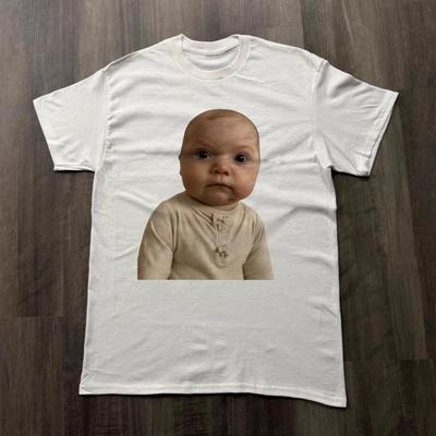 Baby Meme Shirt Cute Baby Face Tee Funny Graphic Tee Trendy Meme Shirt Unisex Gift Tee Aesthetic Streetwear Shirt