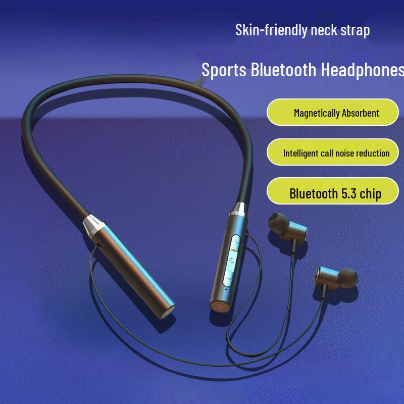 Neckband Bluetooth Earphones G01: Wireless, High-Quality Sound, Long Battery Life, Noise-Cancelling Calls