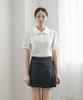 Keulleiseu Sunny Puff Stripe T-Shirt_Red