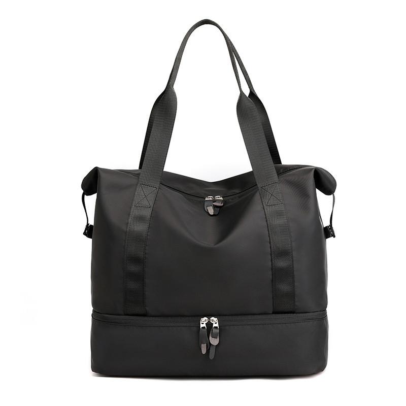 Waterproof Nylon Sport Shoulder Bag With Large Capacity And Dry Wet Separation For Travel And Fitness