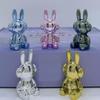 3D Long-Eared Electroplated Rabbit and Ferocious Bear Ornament