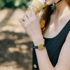 Ciel Leather Bracelet Blue