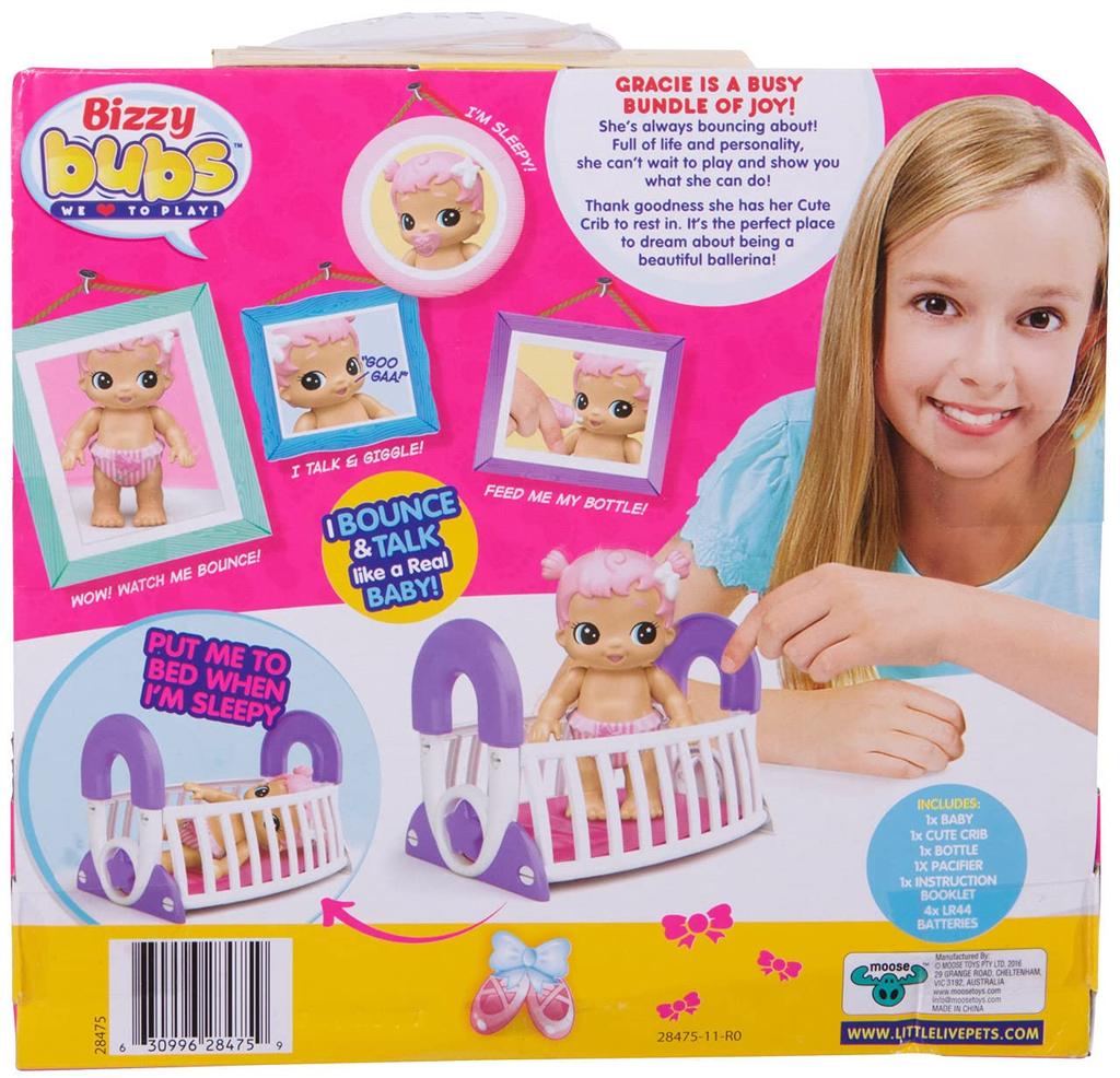 RANGS Japan Niedliches Baby mit Bett für Hüpfendes Sprechendes Baby