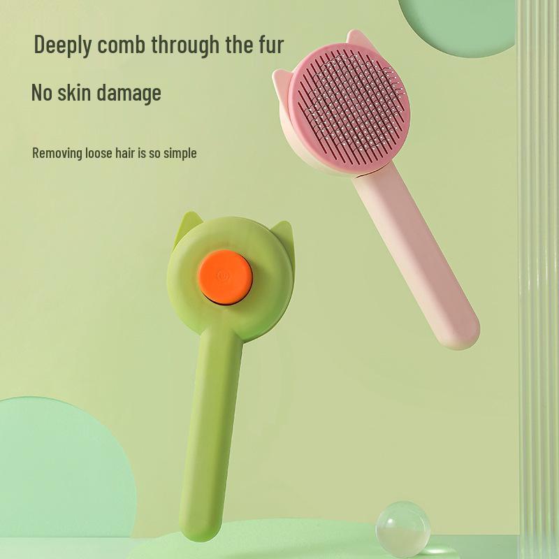 Pet Self-Cleaning Cat & Dog Massage Comb for Loose Hair Removal