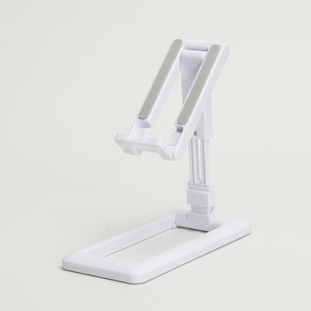 

Adjustable Foldable Phone Tablet Holder Stand 4-97 Inch Multifunction Desktop Bracket Support Adjustable Angle білий