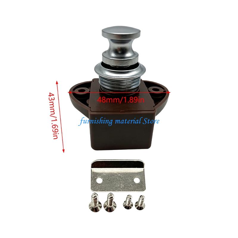 Y5GD Quick Release Push Button Latches Lock No Need for Campers Trailers Car Use