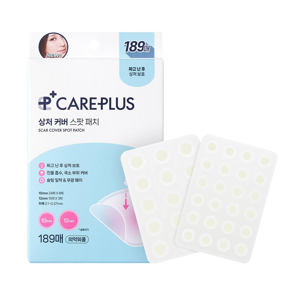 Care Plus Scar Cover Spot Patch, 189pcs - Hydrocolloid Acne Patch, Korean 189pcs